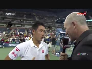 錦織圭が勝利、全米ベスト8！！ vsラオニッチ