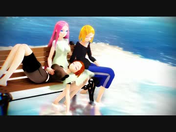 【MMD】ルカとHeart BeatsをMEIKOとレンで
