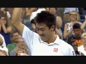 全米オープン2014 準々決勝 錦織圭vsワウリンカ 2/2