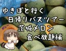 ゆきぽと行く　日帰りバスツアー　茨城メロン食べ放題編