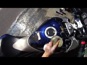 【GSR400】　ダメ メンテナンス-洗車編