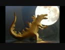 ゴジラを切り折り紙で作ってみた