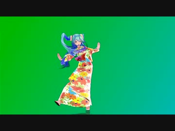 【MikuMikuDance】より自然な和服モデルをつくってみた