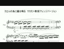 「カエルの為に鐘は鳴るをピアノで弾いてみた」に楽譜を付けてみた