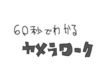 60秒でわかるカメラワーク