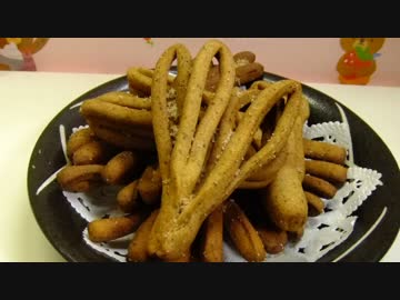 【337作】菊花揚げ作ってみた【お菓子作成】