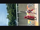 ご当地ヒーロー 跳神イナバスター ×中BOSSの蟹万VSザコたち！