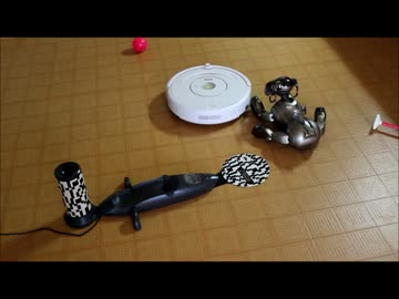 AIBOのTOSHIBOとルンバ