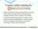 Online Cognos Training | Online teradata training