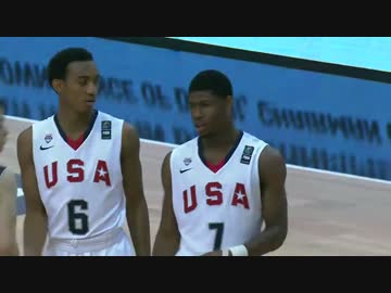 【高校バスケ】 日本 vs アメリカ 【2014年】 3rdQ1/2