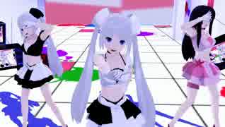 【MMD】ミス・モノクロームとKIKUKOでHurly Burly【生誕祭】