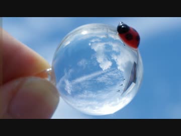 逆さまの世界が見えるペンダント【君色レンズ】