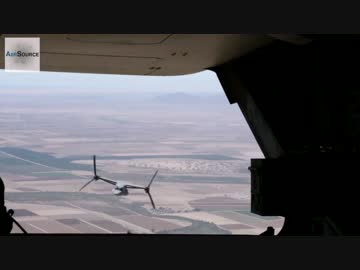 【米軍海兵隊】MV-22B Osprey【マシンガン＆ミニガンテスト】