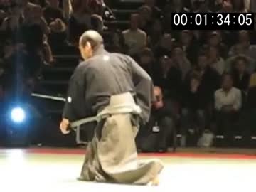 黒田鉄山先生の居合いを超スローにしてみる