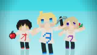 【APヘタリアMMD】オタクラフトの３人がニャー！【ドットモデル】