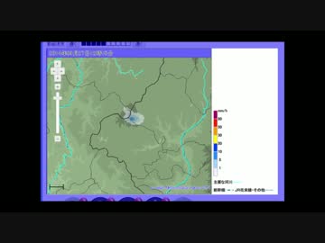 御嶽山噴火前後の気象レーダー画像動画