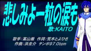 【KAITO】悲しみよ一粒の涙も【カバー曲】