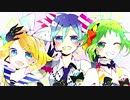 【アイドルユニットEDM風】ココロ・プリズム【ミク,リン,グミ】