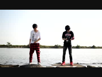【bad apple!!】を波打ち際で踊ろうとしたら案の定【のぞみん＆天ちゃん】