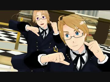【APヘタリアMMD】北米兄弟でおこちゃま戦争【メガネの秋企画】