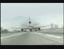 高速道路に旅客機が？.wmv