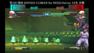 第1回 関西 KOFXIII CLIMAX 10先 仁vs滝【Part2】