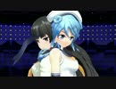 【MMD艦これ】 磯風と浦風がBad Apple!!