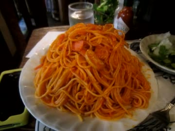 【大盛り初級】さぼうる２のナポリタン大盛り ※テラウマ注意報