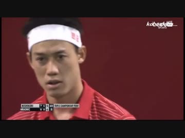錦織圭vsラオニッチ テニス 楽天オープン決勝 海外実況(2014.10.5)