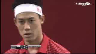 錦織圭vsラオニッチ テニス 楽天オープン決勝 海外実況(2014.10.5)