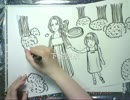タイトル「整形と遺伝子」 絵イラストと作成過程