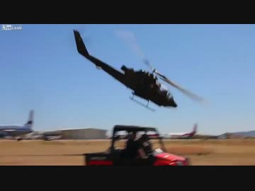 AH-64 アパッチの墜落事故シーン