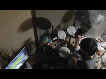 【進撃の巨人OP】　‐紅蓮の弓矢‐　 【drum cover】【叩いてみた】
