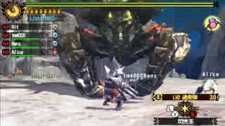 [ #MH4G] 2014.10.12 砲甲虫ゲネルセルタス亜種討伐　team[dogeza]