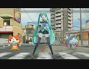 【MMD】ようかい体操第一 - コロン式ミク with ジバニャン&ロボニャン