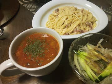 キャベツ1玉ミネストローネ