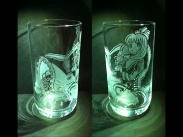 【痛グラス】鍵山雛【彫ってみた】