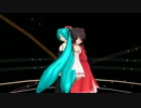 【MMD】にがもん式霊夢とミクでbad apple!!