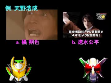 第２回仮面ライダー人気ランキング