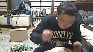 こうきゃの飯配信(2014.10.17)カニピラフ・わかめスープ 食事編