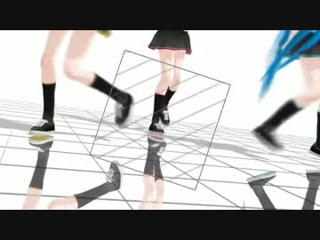 【MMD】hurly burly【ミク・リン・テト】