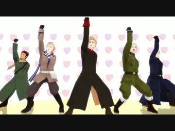 【APヘタリアMMD】恋のムキムキぺったんこ【矛盾】