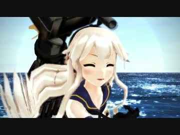 【艦これMMD】島風と天津風が本気でかけっこ！