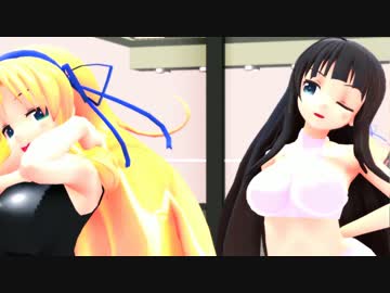 【MMD】斑鳩と葛城による健康的な演舞競演について【閃乱カグラ】