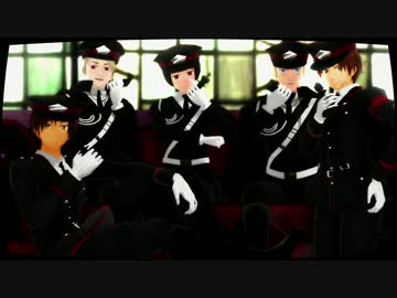 【APヘタリアMMD】お爺ちゃんが夢の中で被害妄想携帯枢軸（怒）