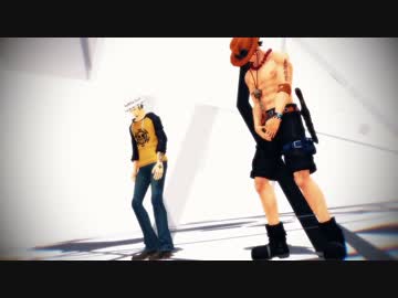 【MMDワンピ】ローとエースのWAVE【人力】
