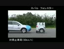 JNCAP 被害軽減ブレーキ試験 CCRs50km/h 対停止車両50km/h