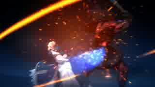【スロー再生】セイバーVSバーサーカー戦闘シーン【fate/stay night UBW#03】
