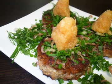 酒の肴のふわふわさんまバーグ