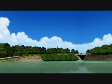 【MMD】公園近くの池を見回してみるテスト